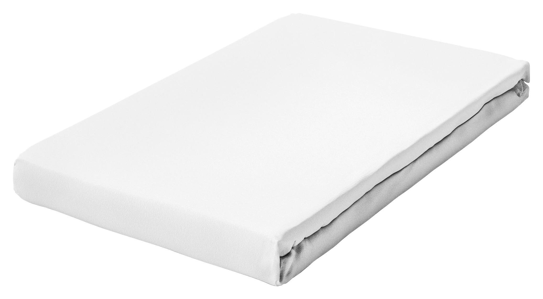 Schlafgut Topper-Spannbetttuch Pure Weiß 90-100x190-220 cm