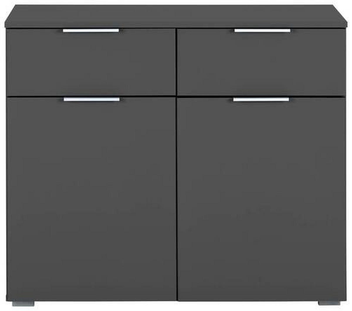 KOMÓD 93/81/42 cm  - alumínium színű/szürke, Modern, faalapú anyag (93/81/42cm) - Rauch Möbel