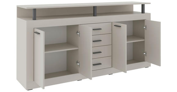 SIDEBOARD in 195/88/38 cm - Kaschmir/Anthrazit, Basics, Holzwerkstoff/Kunststoff (195/88/38cm) - Xora