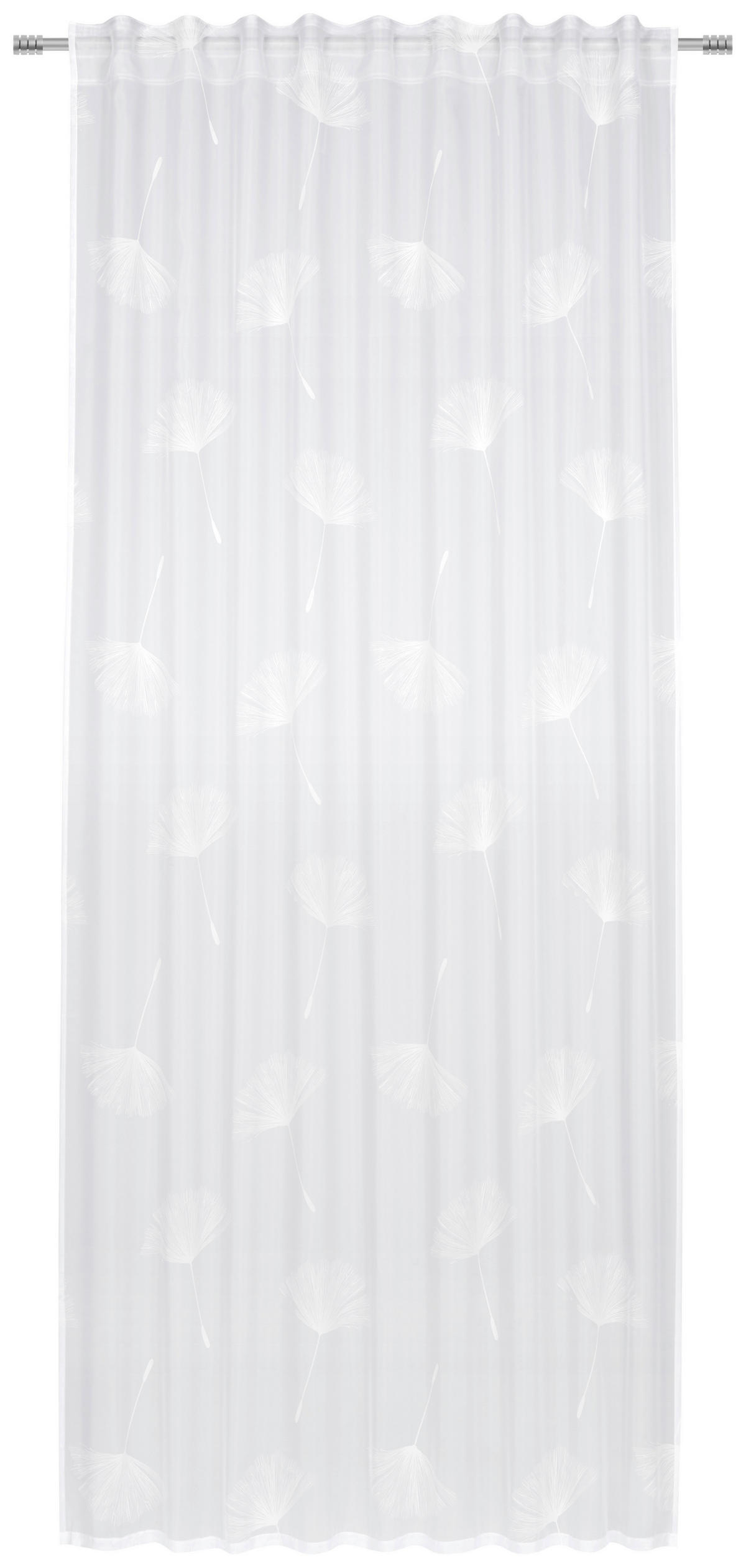 KÉSZFÜGGÖNY részben áttetsző  - fehér, Konventionell, textil (140/245cm) - Esposa