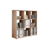 REGAL Sonoma Eiche  - Silberfarben/Sonoma Eiche, MODERN, Holzwerkstoff/Kunststoff (106,5/108,5/33cm) - MID.YOU