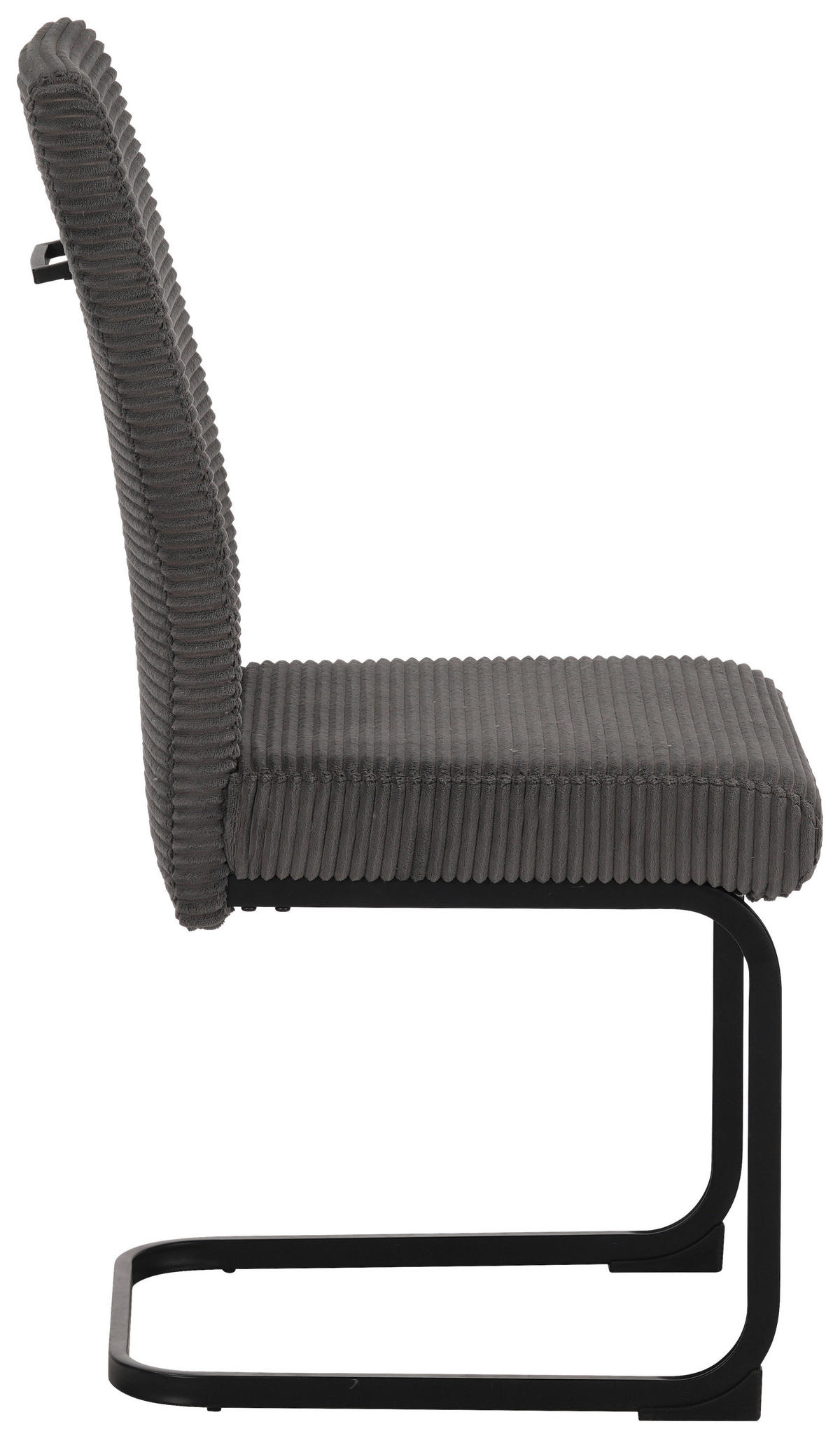 SCHWINGSTUHL   Mikrofaser  - Schwarz/Grau, MODERN, Textil/Metall (46/100/61cm) - MID.YOU