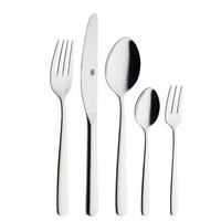 BESTECKSET BESTECK 30-teilig Edelstahl  für 6 Personen  - Edelstahlfarben, Basics, Metall - GSW