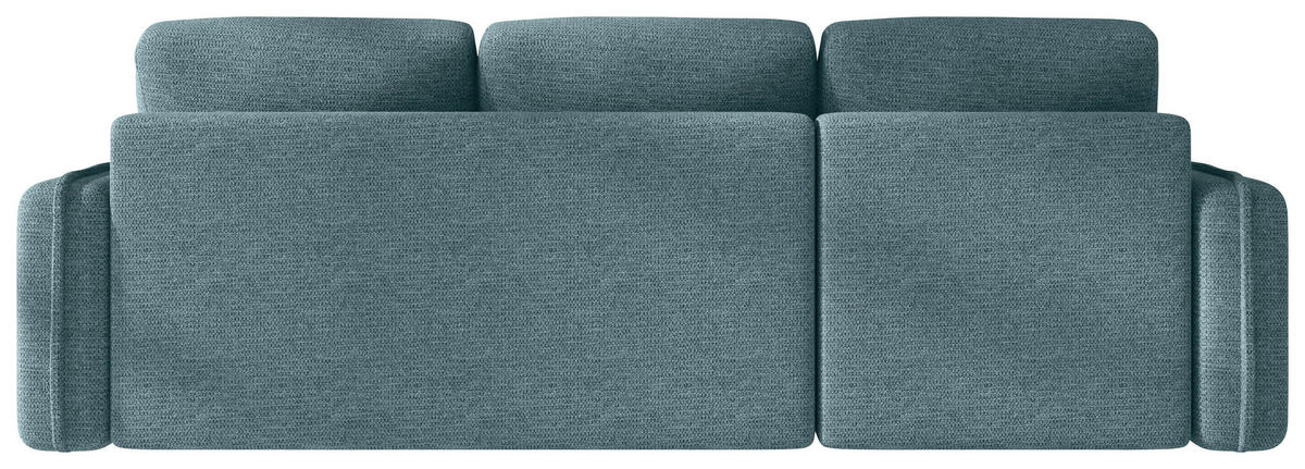 ECKSOFA  in Flachgewebe Mintgrün  - Schwarz/Mintgrün, MODERN, Kunststoff/Textil (142/240cm) - Carryhome