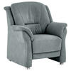 SESSEL in Mikrofaser Blaugrau  - Beige/Blaugrau, Konventionell, Textil/Metall (90/100/92cm) - Beldomo Comfort