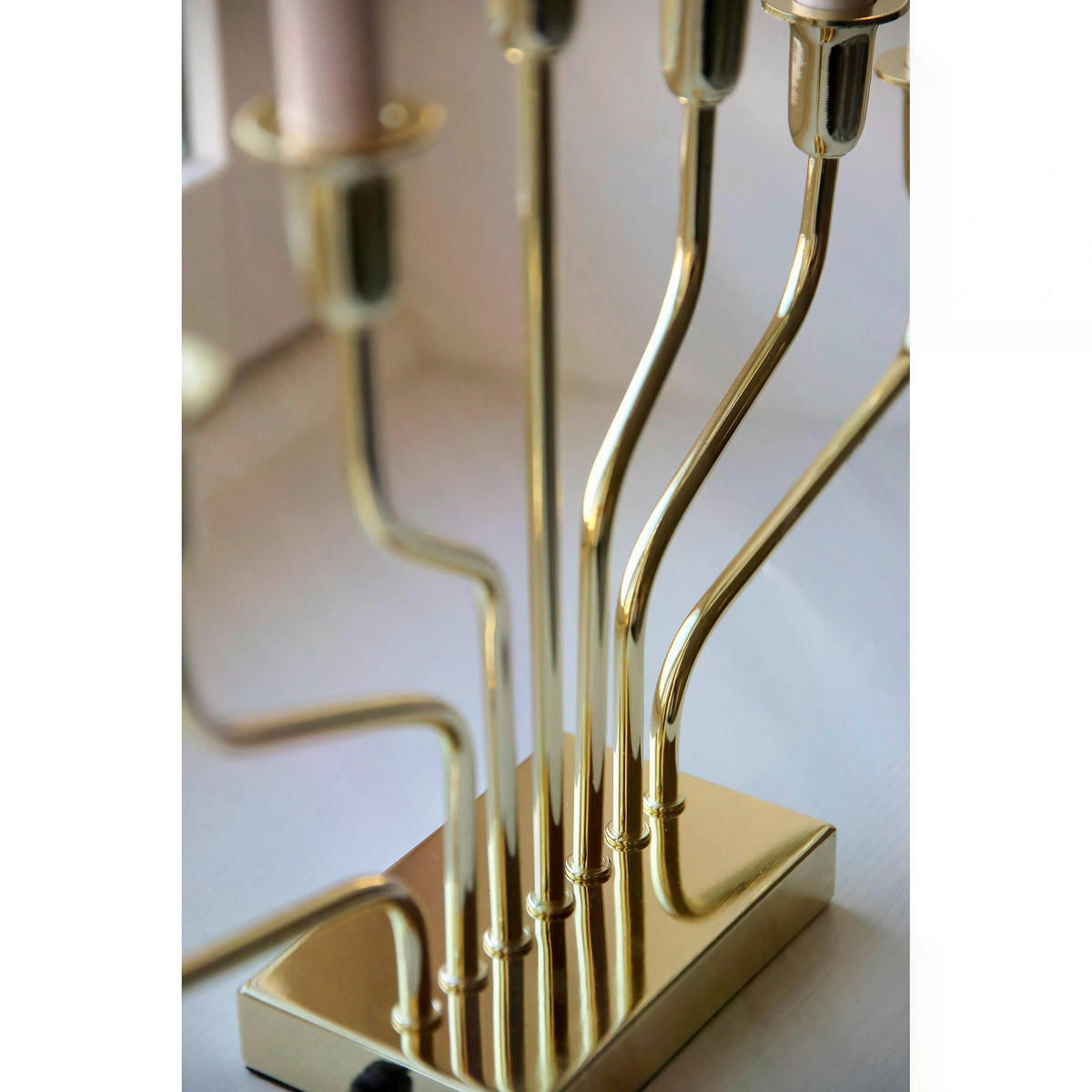 WEIHNACHTSPYRAMIDE BROSA  - Messingfarben/Weiß, Trend, Kunststoff/Metall (40/39/8cm) - Markslöjd