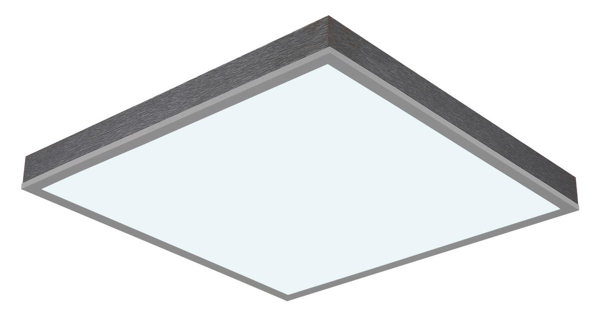 STROPNA LED-SVETILKA  DORO //2700-6500 K/230 V/ - srebrne barve/temno siva, Basics, kovina/umetna masa (45/45/7,5cm) - Globo