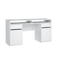 SKRIVBORD  i vit högglans  - vit högglans, Design, trämaterial (149/77,4/48,2cm) - Best Price