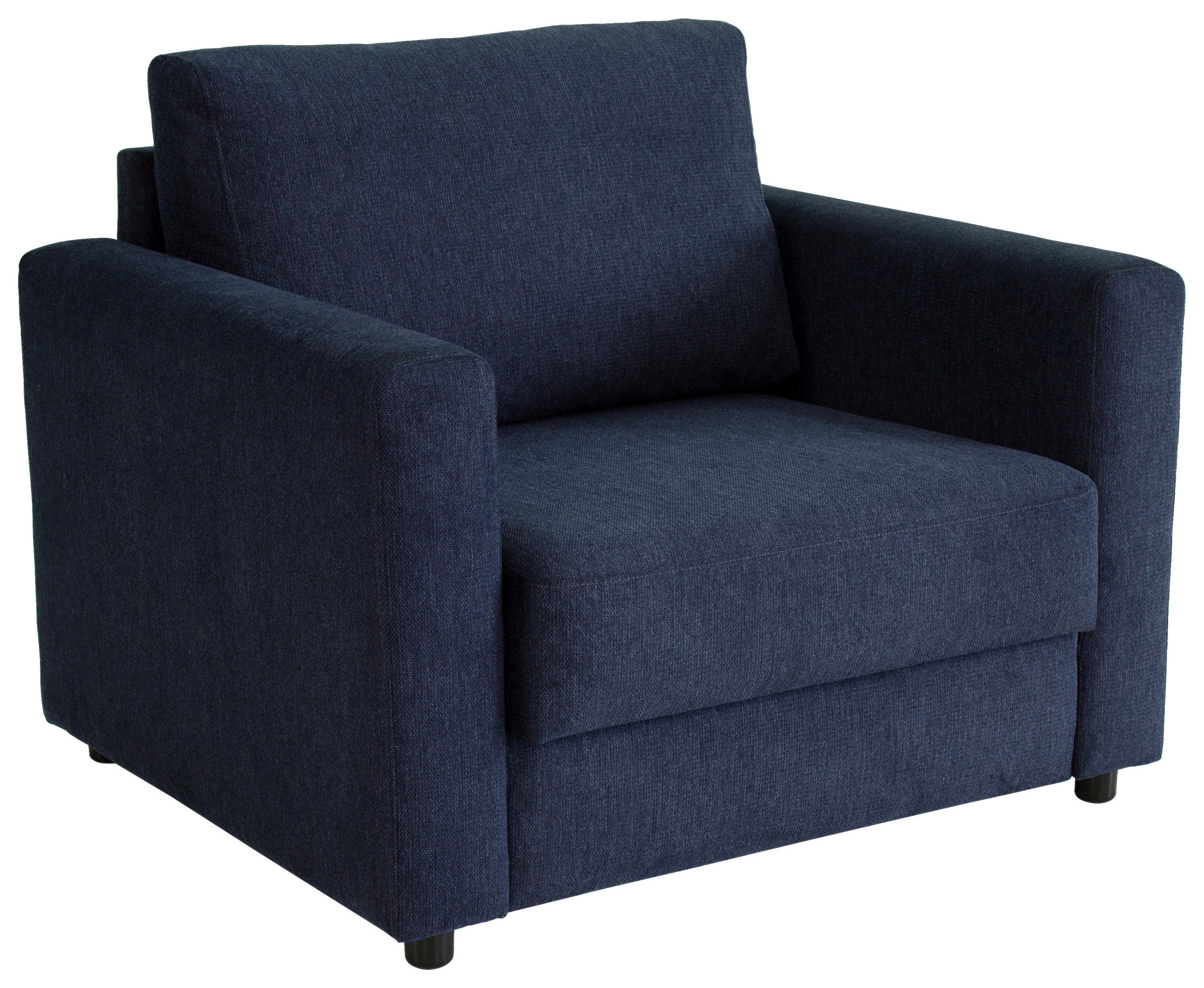 SCHLAFSESSEL Webstoff Dunkelblau    - Schwarz/Dunkelblau, KONVENTIONELL, Textil (104/85/90cm) - Xora