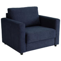 SCHLAFSESSEL Webstoff Dunkelblau    - Schwarz/Dunkelblau, KONVENTIONELL, Textil (104/85/90cm) - Xora