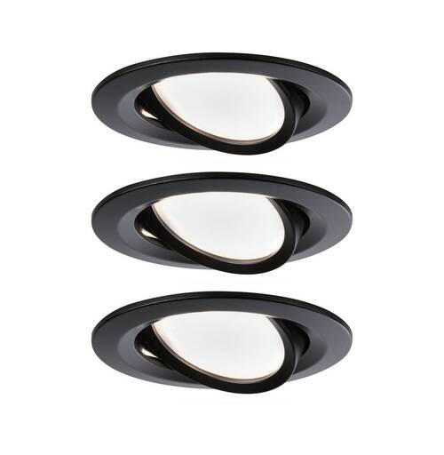 LED-DECKENLEUCHTE 8,4 cm  - Schwarz, Basics, Metall (8,4cm) - Paulmann