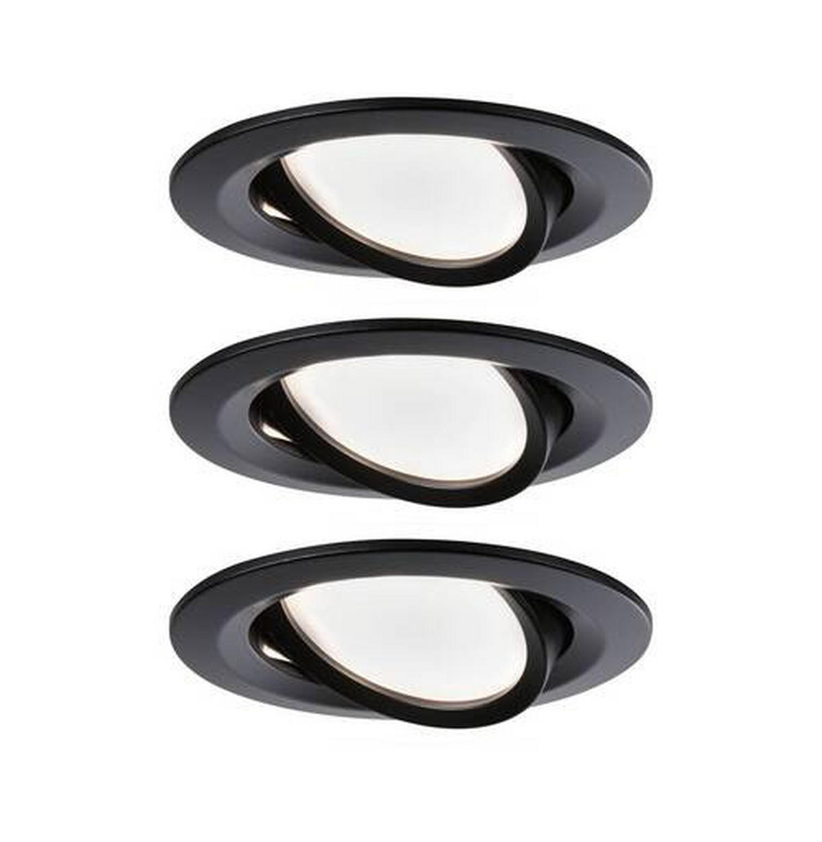 LED-DECKENLEUCHTE 8,4 cm  - Schwarz, Basics, Metall (8,4cm) - Paulmann