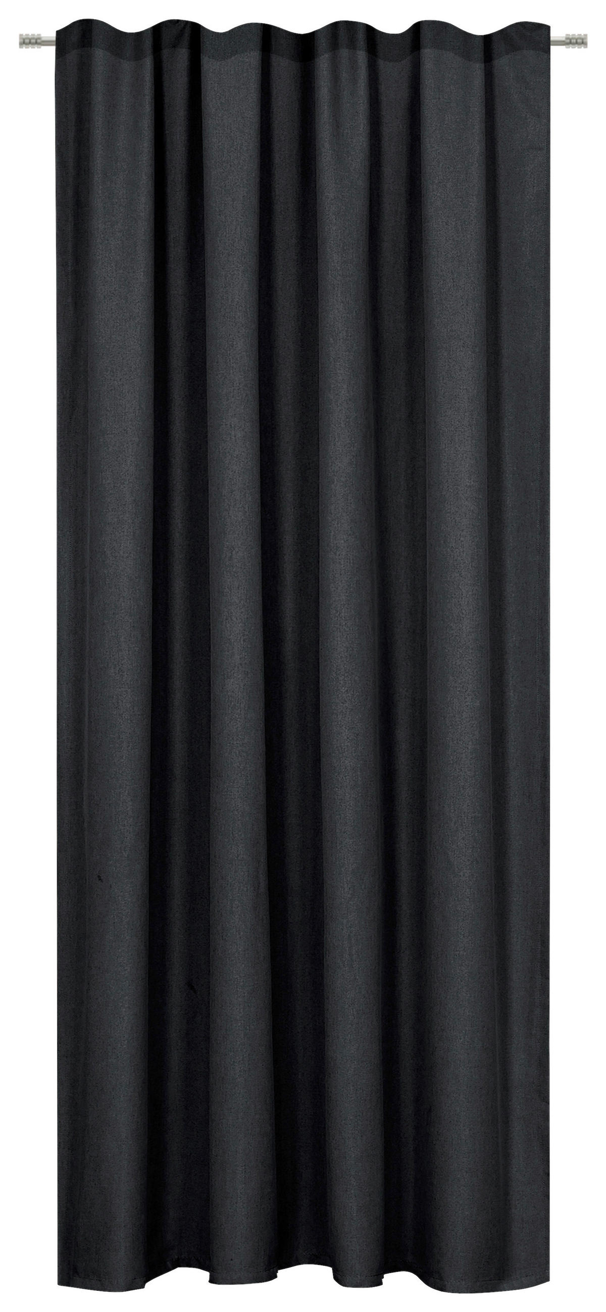 Draperie Confecționată  - negru, Basics, textil (135/245cm) - Boxxx