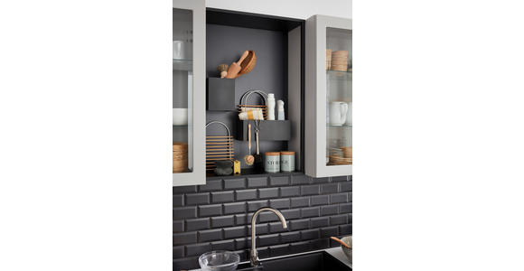 EINBAUKÜCHE - Grau, Design, Holzwerkstoff - Dieter Knoll