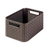 TÁROLÓKOSÁR 28.5/19.4/13 cm  - barna, Basics, műanyag (28.5/19.4/13cm)