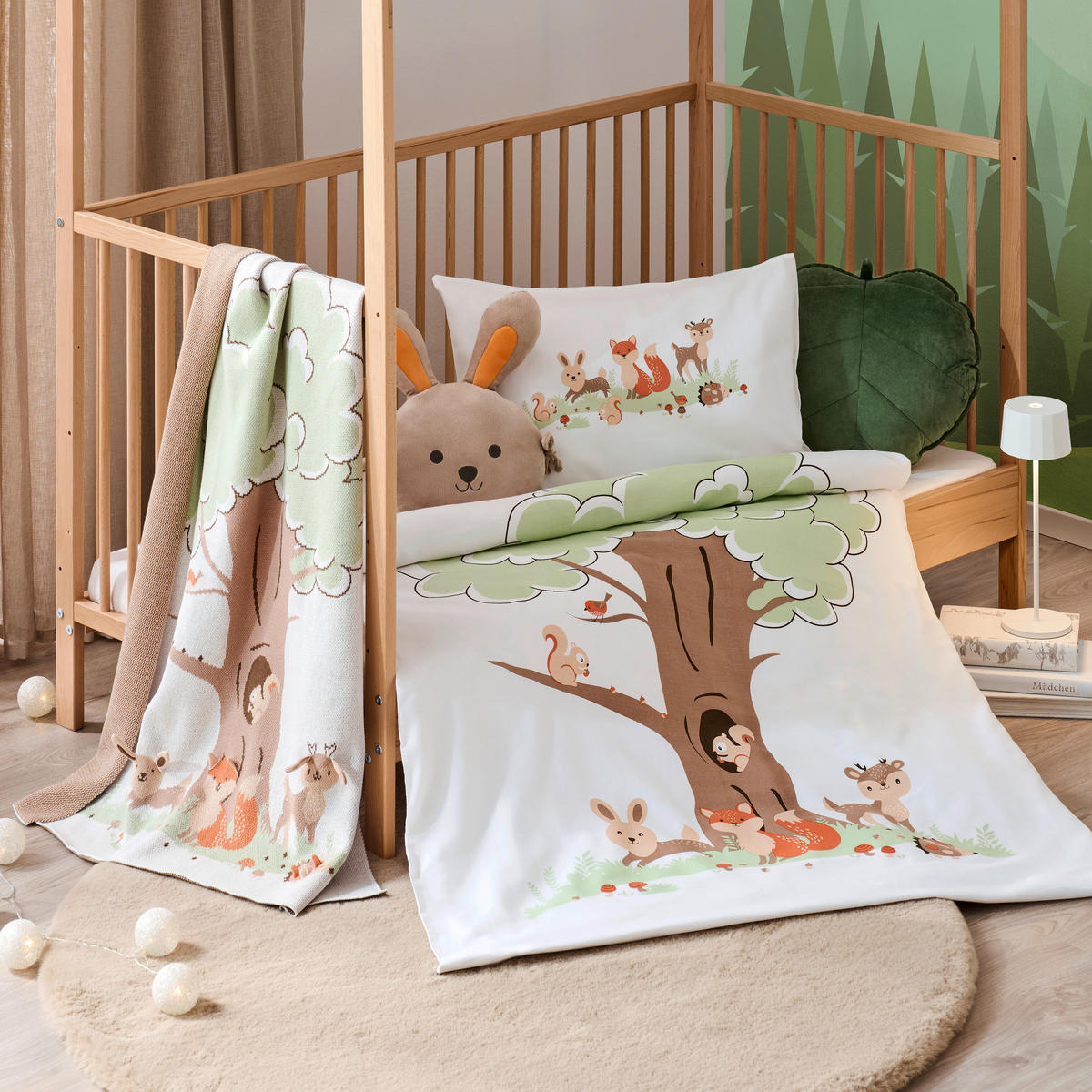 BABYBETTWÄSCHE Webstoff 100/135 cm  - Multicolor, Basics, Textil (100/135cm) - Patinio