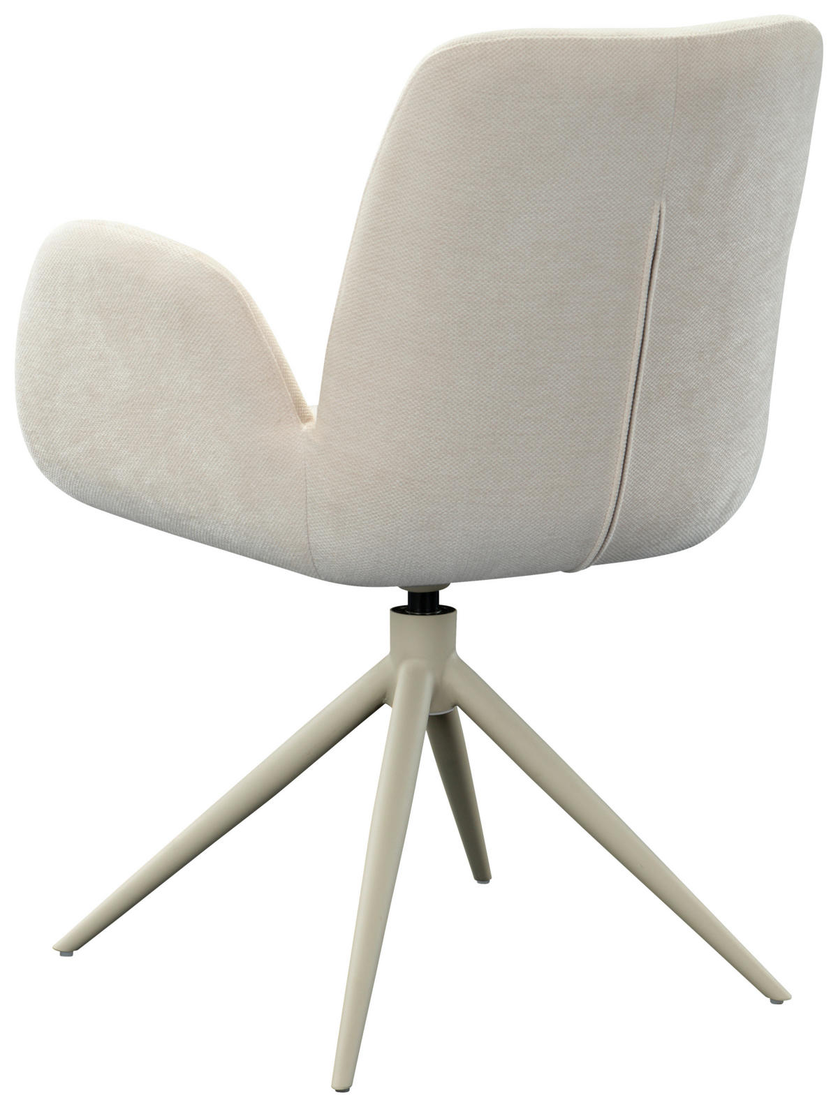 ARMLEHNSTUHL  in Eisen Mikrofaser  - Beige/Schwarz, Design, Textil/Metall (62/85,5/61,5cm) - Lomoco