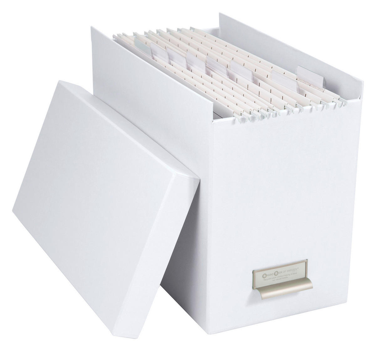 Hängeregisterbox  - Weiß, Basics, Karton/Papier (35/18,5/27cm)