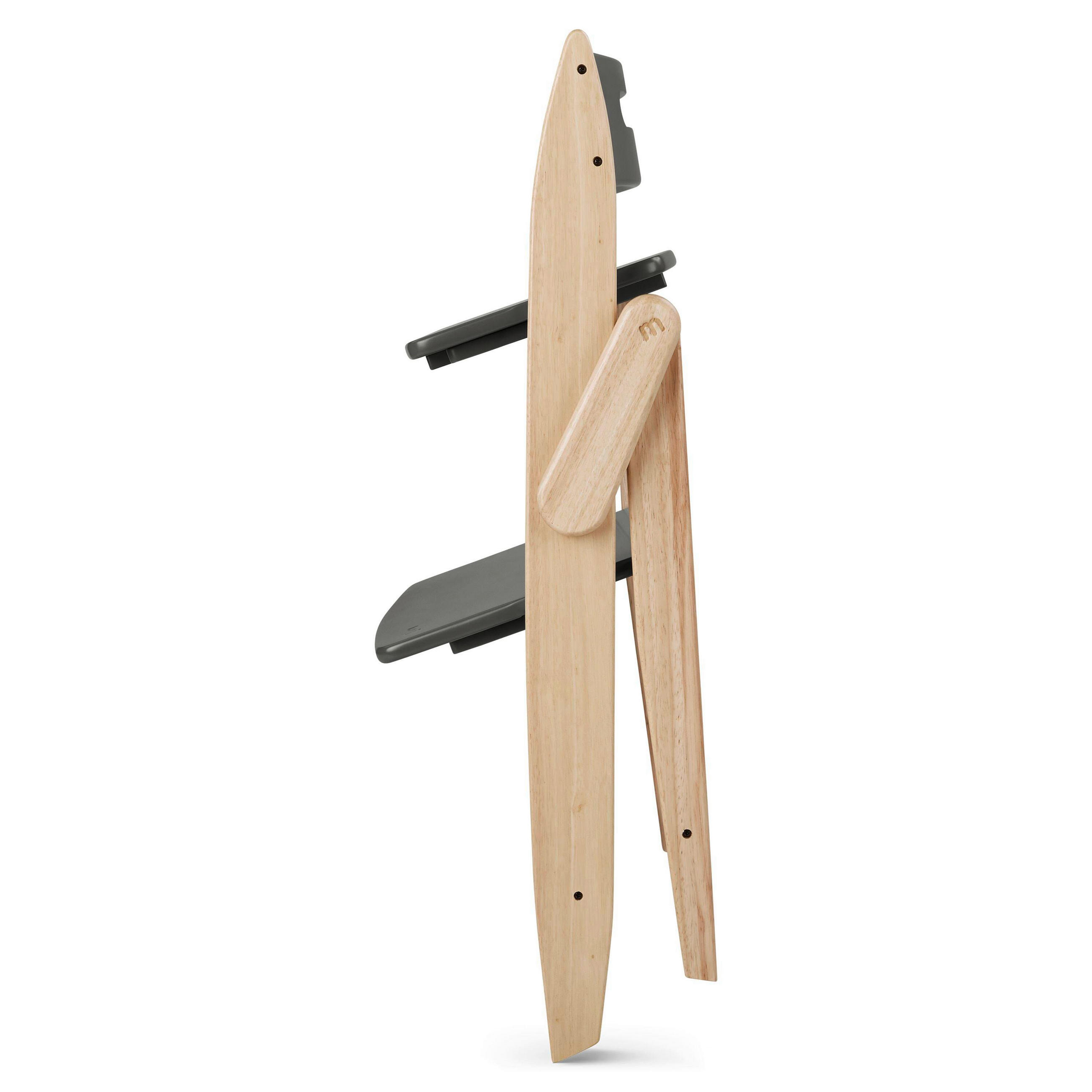 STOLČEK ZA HRANJENJE  Yippy Tune    46/51/76,5 cm       siva, barve hrasta  - siva/barve hrasta, Basics, les (46/51/76,5cm) - moji