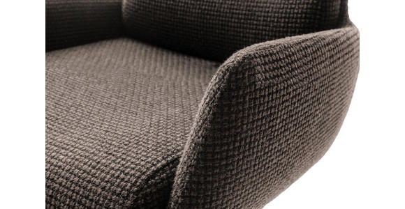 BARHOCKER in Metall, Textil Edelstahlfarben, Cappuccino  - Edelstahlfarben/Cappuccino, Design, Textil/Metall (54/84/52cm) - Dieter Knoll