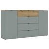 SIDEBOARD  in 181/99/41 cm  - Schwarz/Eiche Artisan, MODERN, Holzwerkstoff/Metall (181/99/41cm) - Voleo