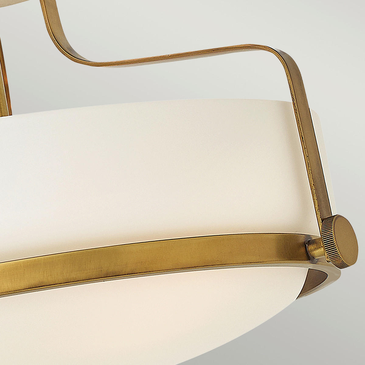 DECKENLEUCHTE  36.6/25.3 cm    - Messingfarben, Lifestyle, Glas/Metall (36.6/25.3cm) - Elstead Lighting