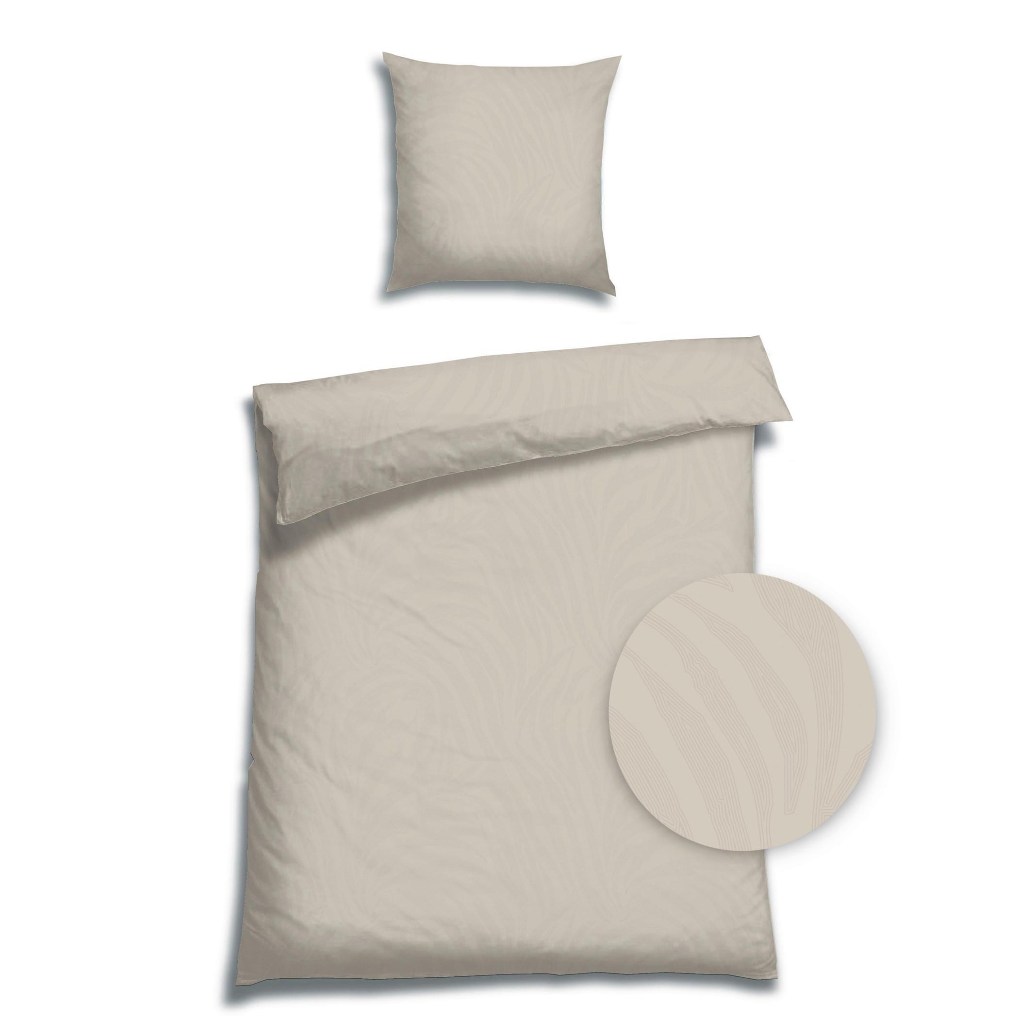 BETTWÄSCHE Flanell 155/220 cm  - Beige, Basics, Textil (155/220cm) - Florella
