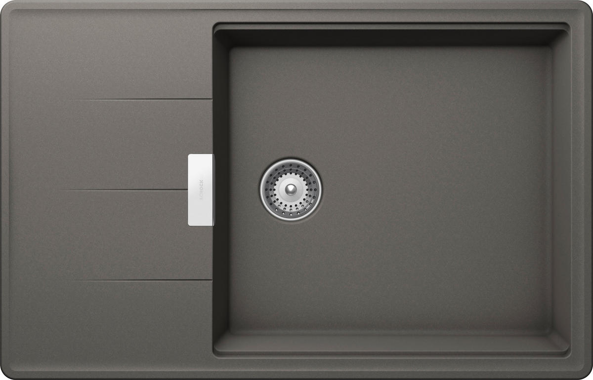 SPÜLE TIAD100LSUSIL  - Grau, Basics, Stein (78/50cm) - Schock