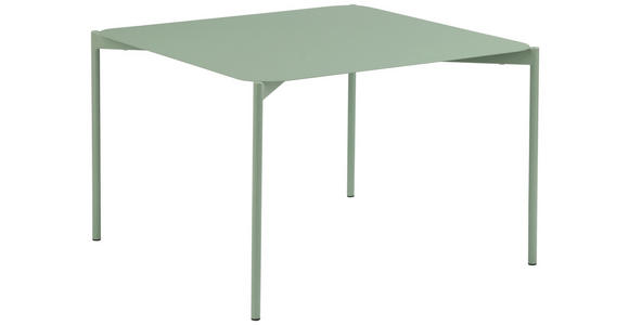 COUCHTISCH 60/60/40 cm quadratisch Grün  - Grün, Design, Metall (60/60/40cm) - Carryhome