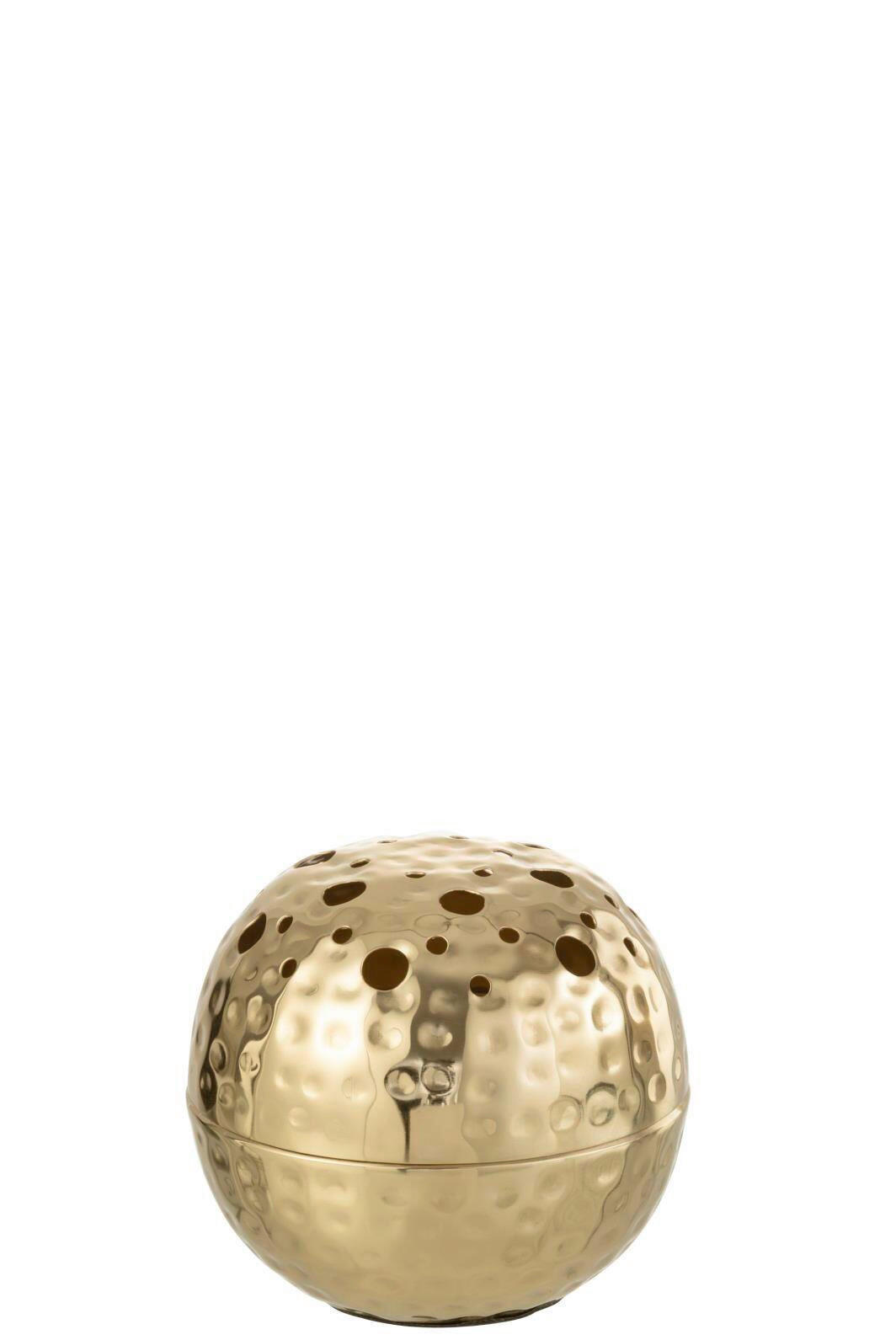 VASE  - Goldfarben, Basics, Metall (15/15/15cm) - Ambia Home