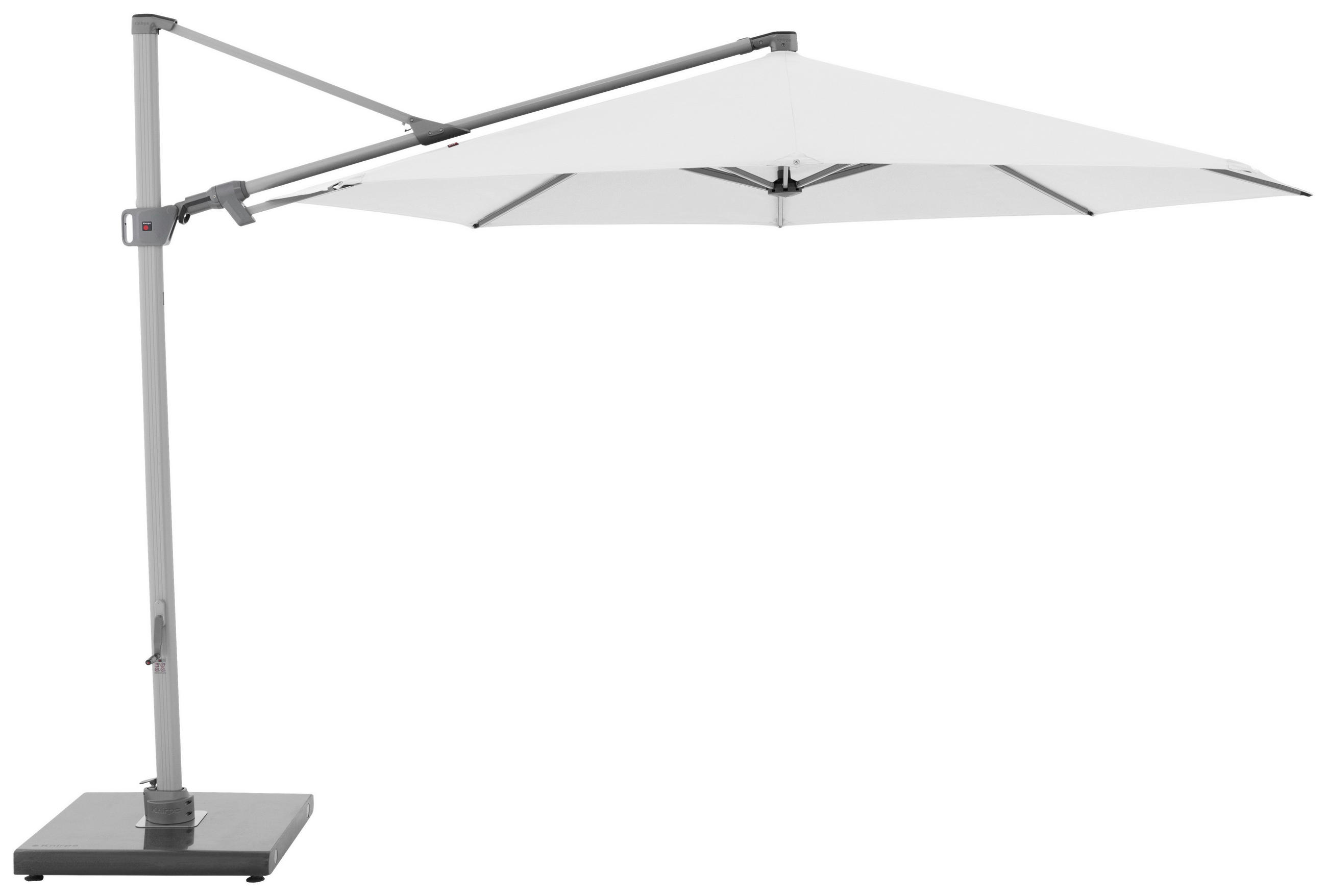 AMPELSCHIRM 340 cm Weiß  - Silberfarben/Weiß, Basics, Textil/Metall (340/340cm) - KNIRPS