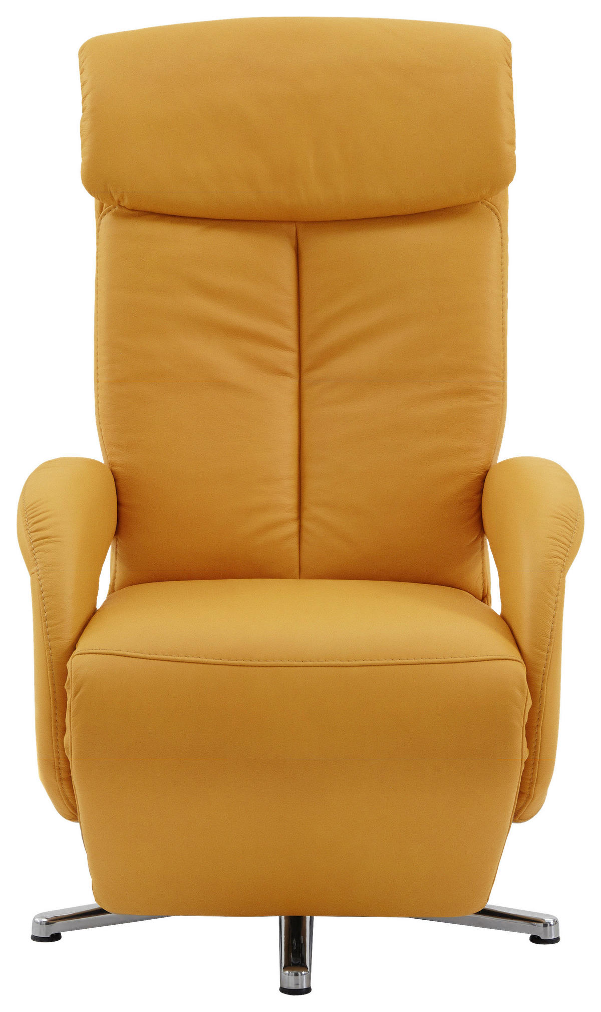 RELAXSESSEL Mikrofaser    - Chromfarben/Gelb, Design, Textil/Metall (70/112/80cm) - Cantus