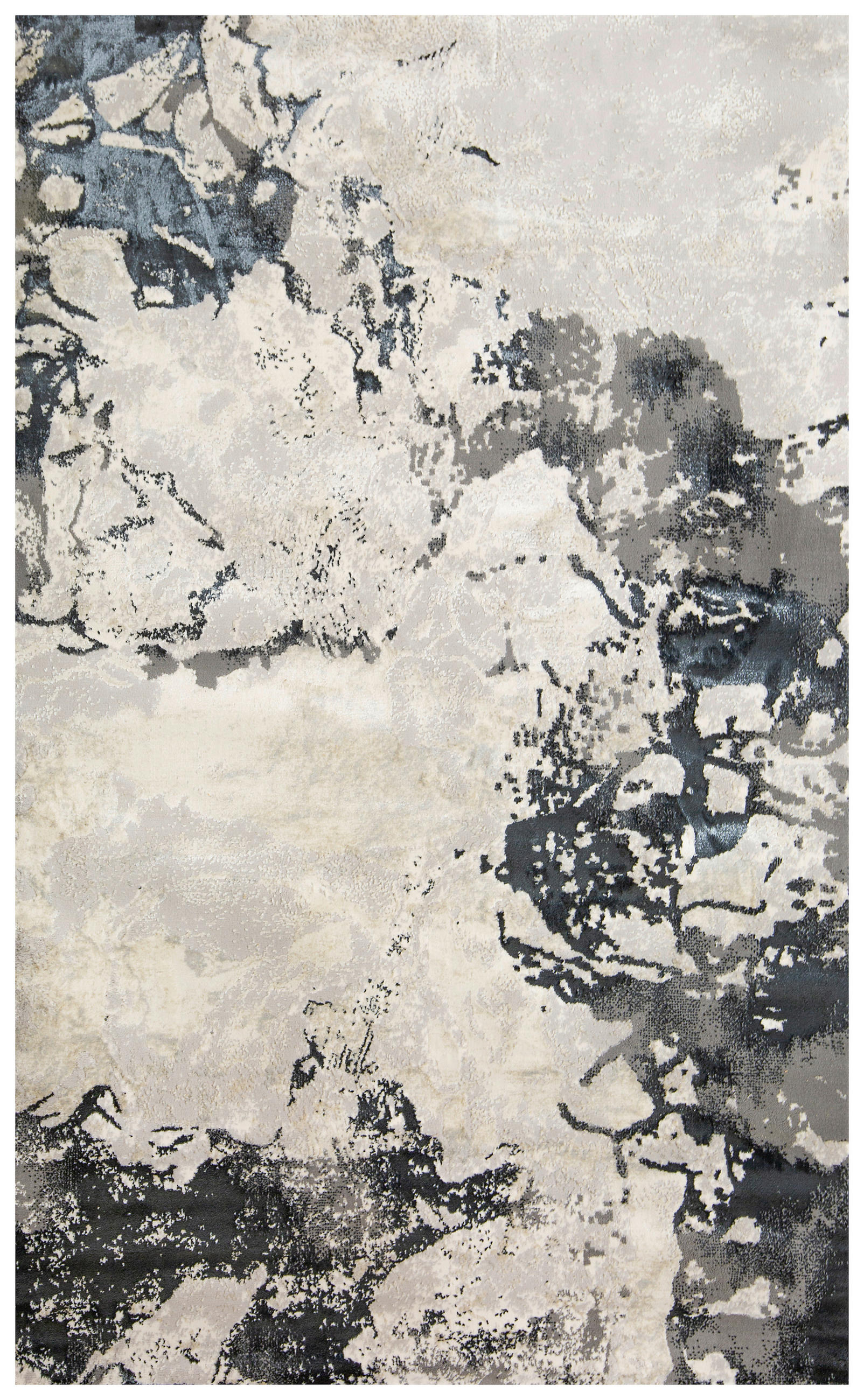 Covor Țesut  - albastru închis, Design, textil (200/290cm) - Novel