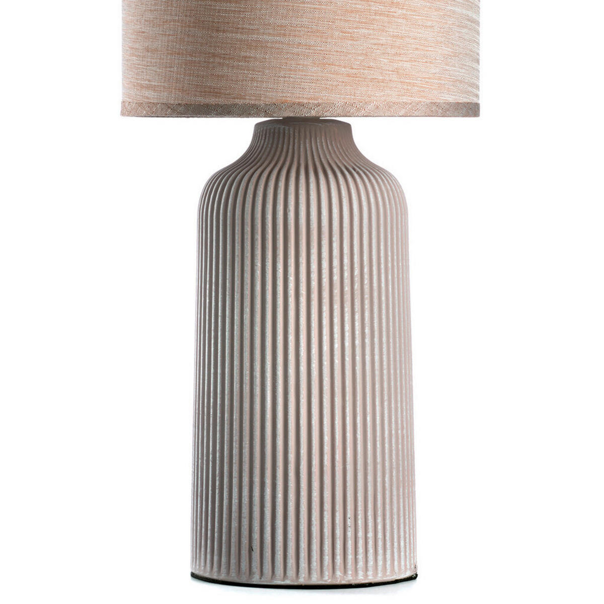 TISCHLEUCHTE 20/45 cm   - Creme, Design, Keramik/Textil (20/45cm)