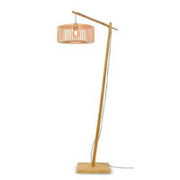 GOLVLAMPA GOOD&MOJO     - naturfärgad, Trend, trä (176/40/68cm) - Good & Mojo