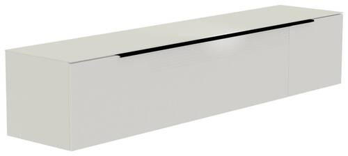 LOWBOARD  in 210/41/45 cm  - Schwarz/Weiß, Design, Glas/Holzwerkstoff (210/41/45cm) - Moderano