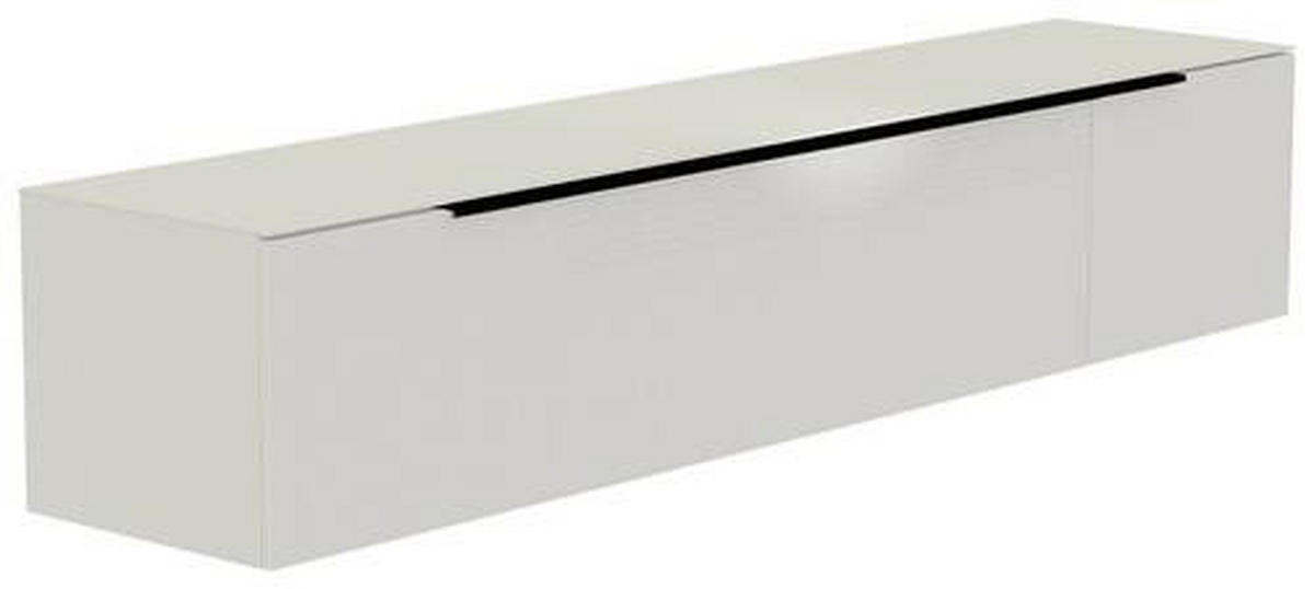 LOWBOARD  in 210/41/45 cm  - Schwarz/Weiß, Design, Glas/Holzwerkstoff (210/41/45cm) - Moderano