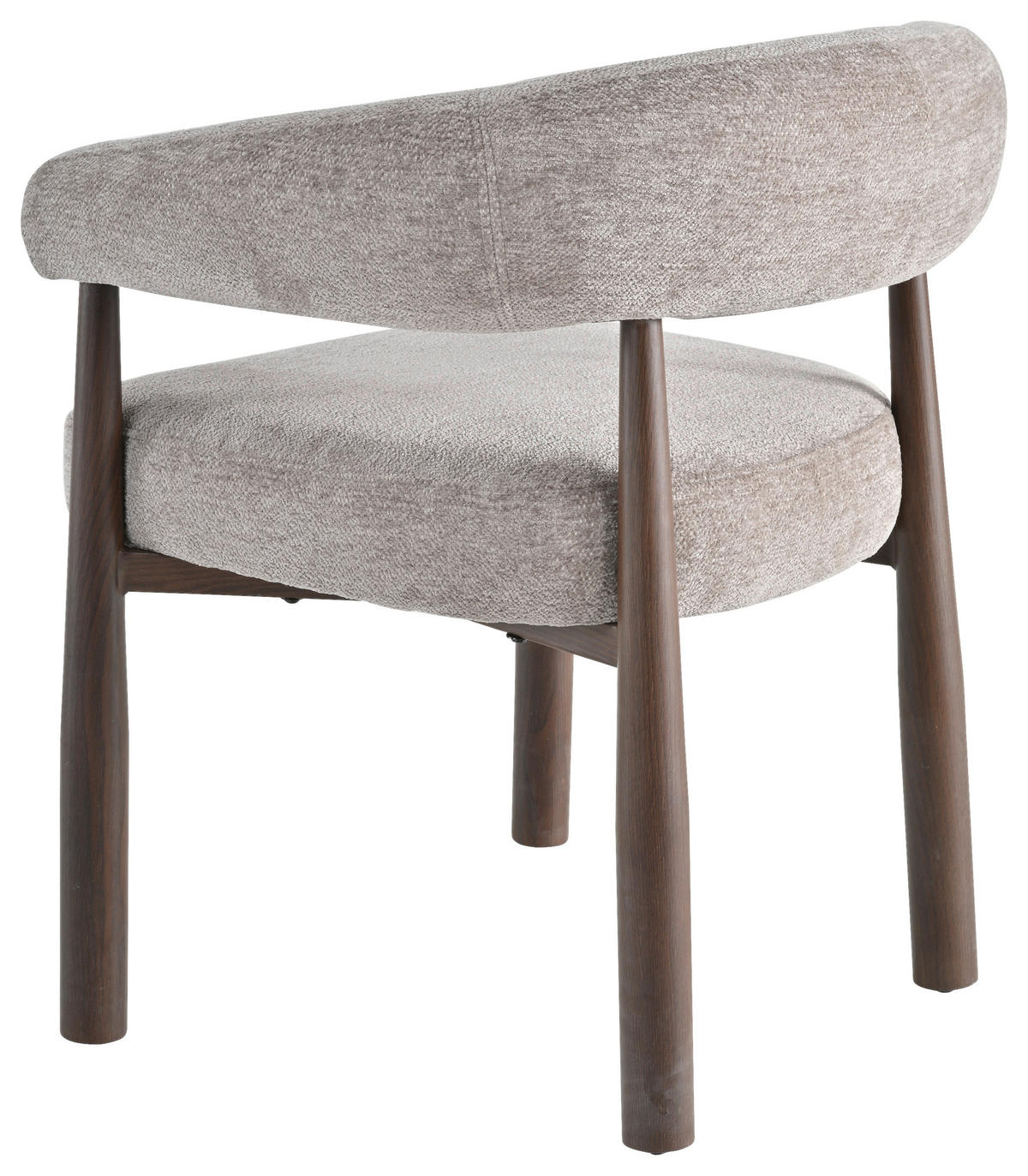 ARMLEHNSTUHL   Webstoff  Beige, Walnussfarben  - Beige/Walnussfarben, MODERN, Textil/Metall (61/75/61cm) - Livetastic