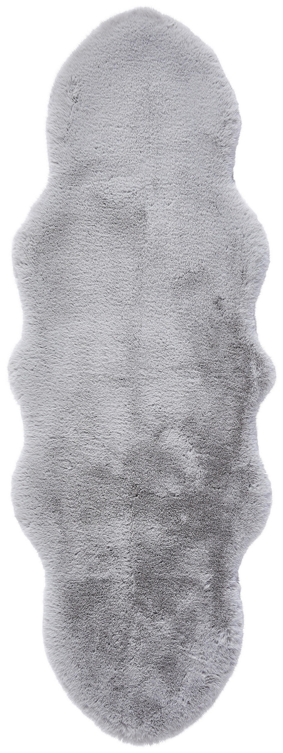 UMĚLÁ KOŽEŠINA, 55/160 cm, světle šedá - světle šedá, Trend, kožešina/textil (55/160cm) - Novel