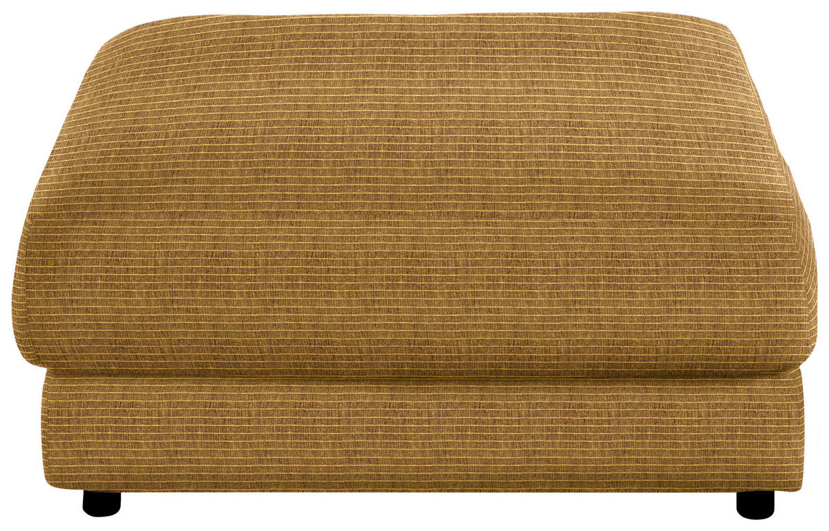 HOCKER in Textil Hellgrün, Goldfarben  - Goldfarben/Schwarz, Design, Kunststoff/Textil (100/86/100cm) - Lomoco