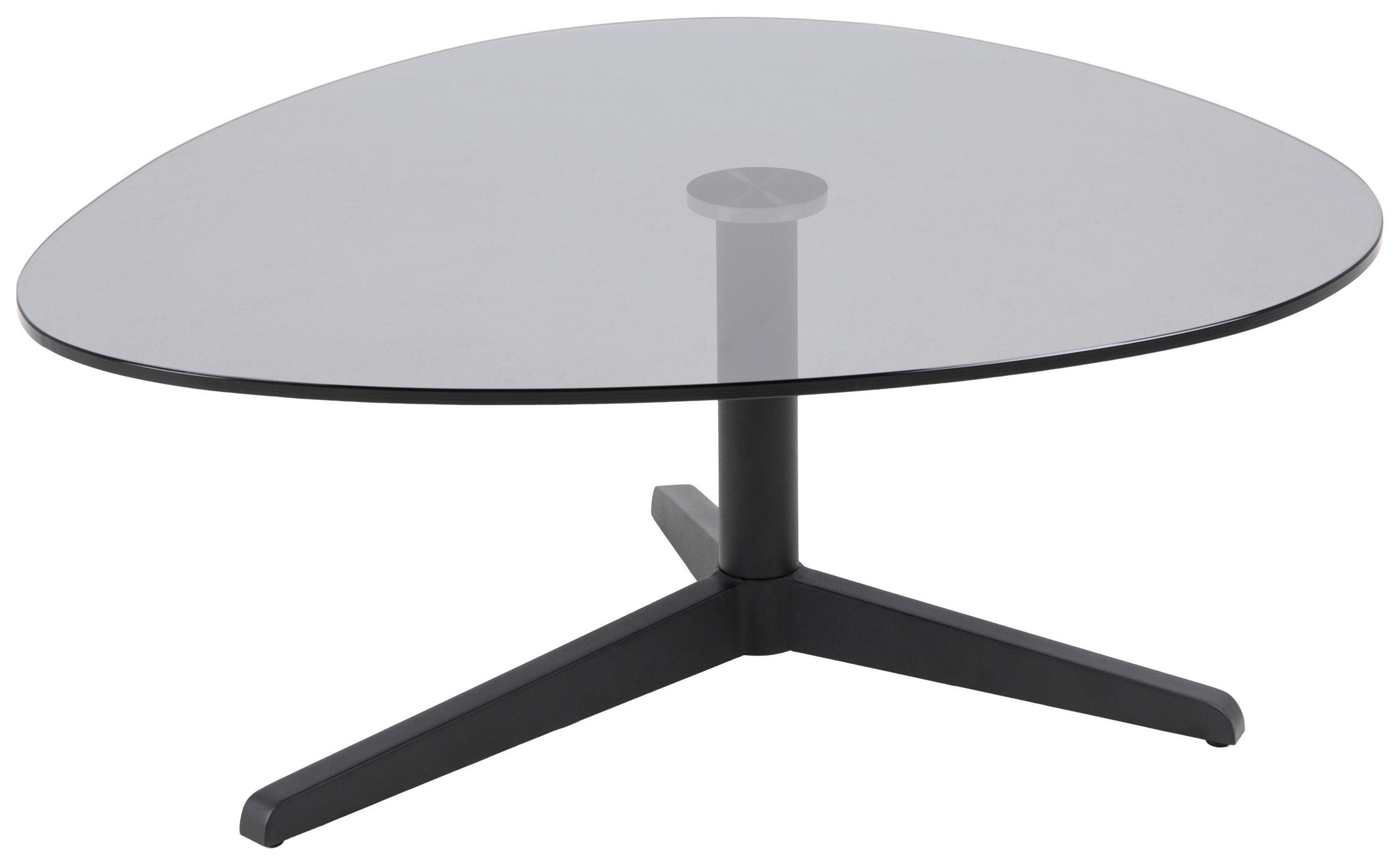 SOFFBORD i glas 84/77/34 cm  - grå/svart, Design, metall/glas (84/77/34cm) - MID.YOU