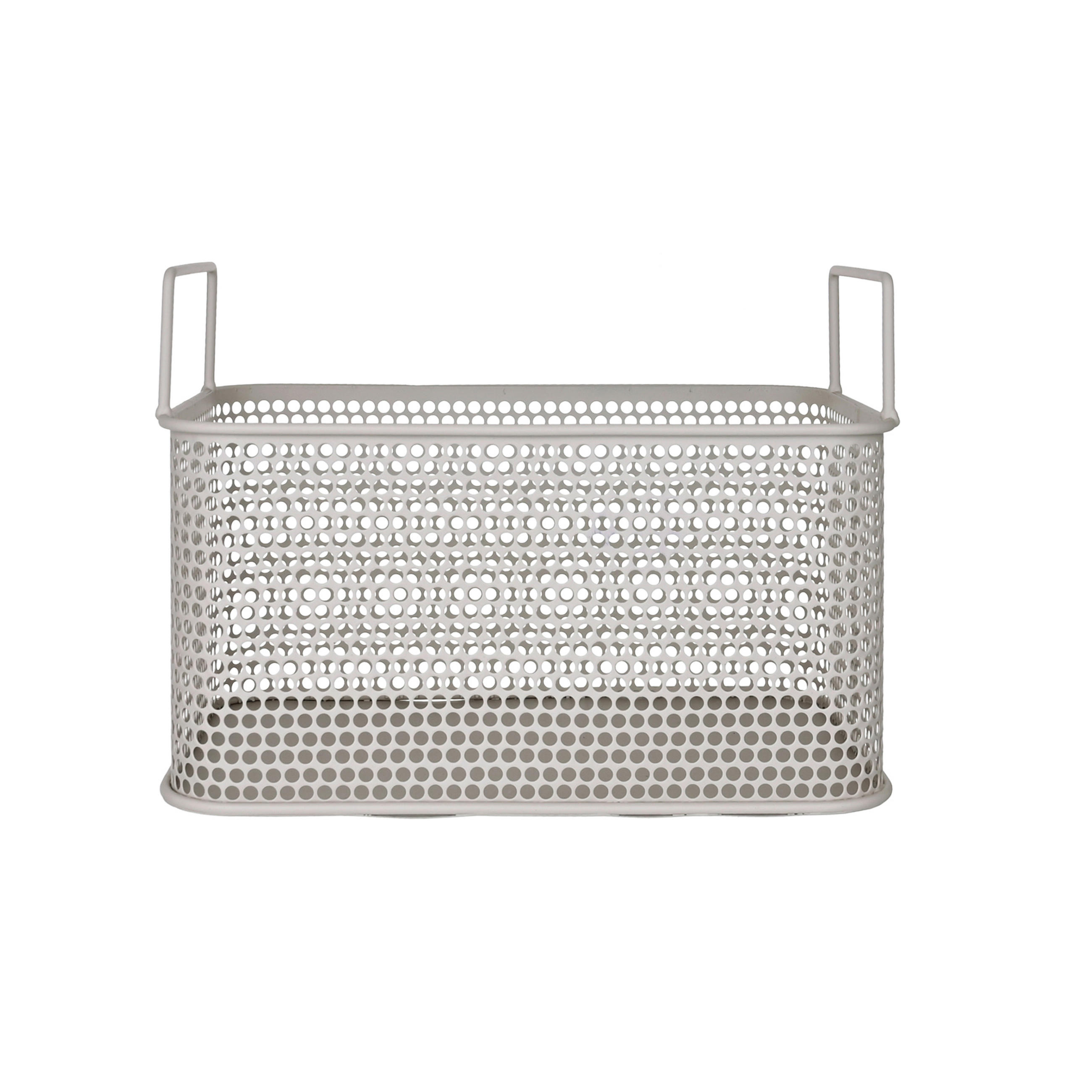 AUFBEWAHRUNGSKÖRBCHEN    25/16/18 cm  - Hellgrau, Basics, Metall (25/16/18cm) - Ambia Home