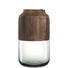 VASE 32 cm - Braun/Grau, KONVENTIONELL, Glas/Holz (32cm) - Leonardo VASE 32 cm - Braun/Grau, KONVENTIONELL, Glas/Holz (32cm) - Leonardo