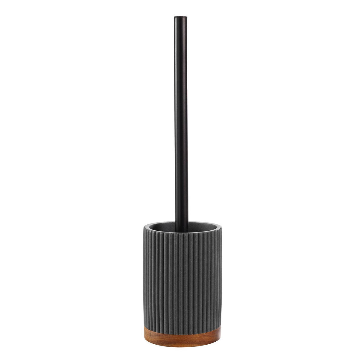 WC-GARNITURA S ŠČETKO - antracit, Basics, umetna masa (9.1/38.5cm) - Homeware