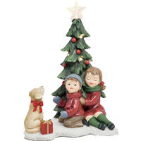 WEIHNACHTSFIGUR  - Rot/Braun, LIFESTYLE, Kunststoff (14,5/21/12cm) - X-Mas