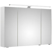 TÜKRÖS SZEKRÉNY 105/70/16 cm  - króm/fehér, Konventionell, faalapú anyag/Üveg (105/70/16cm) - Xora