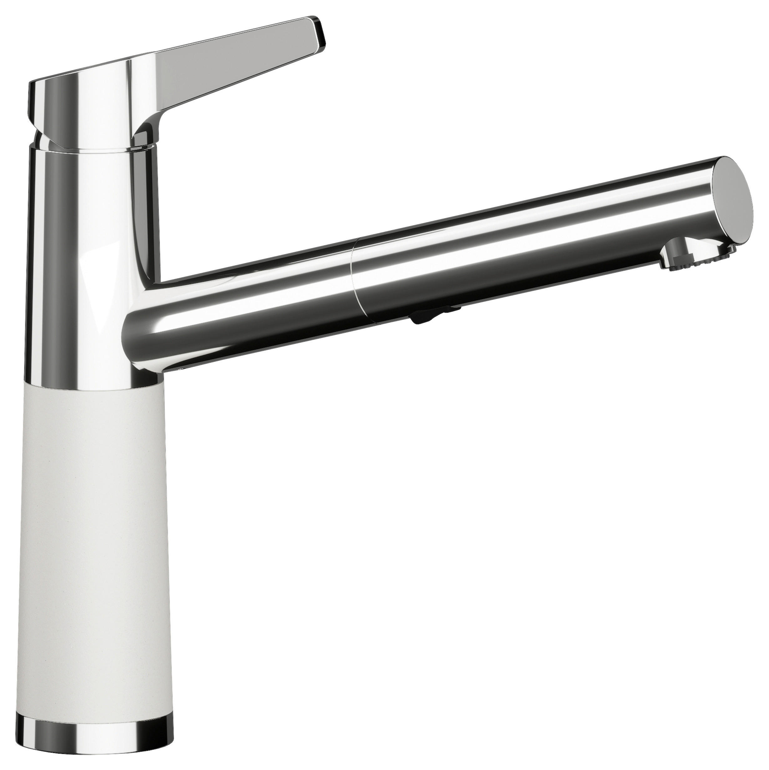 KÜCHENARMATUR 554120POL  - Chromfarben/Weiß, Basics, Stein/Metall (5,2/23,3/20,9cm) - Schock