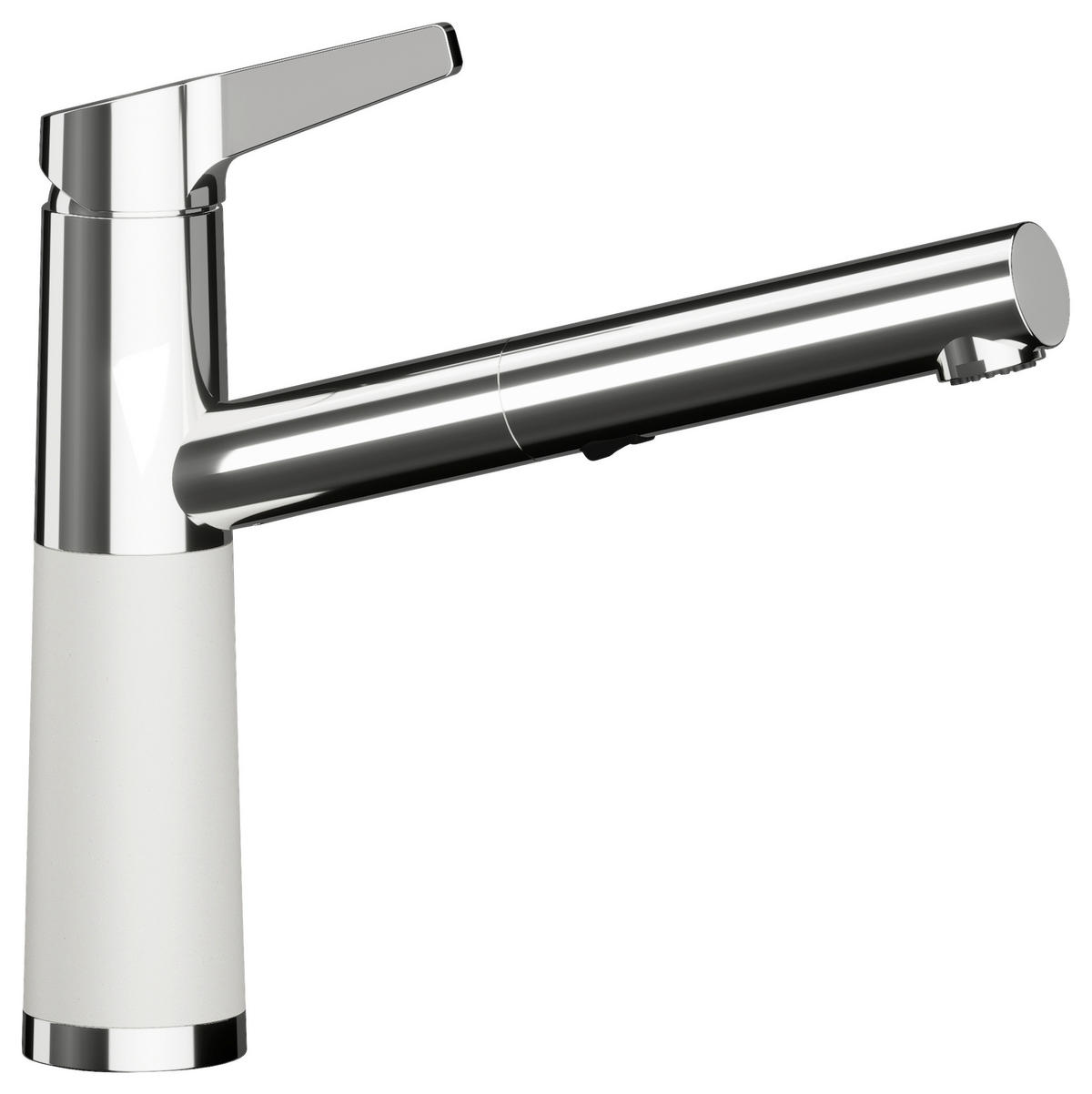 KÜCHENARMATUR 554120POL  - Chromfarben/Weiß, Basics, Stein/Metall (5,2/23,3/20,9cm) - Schock