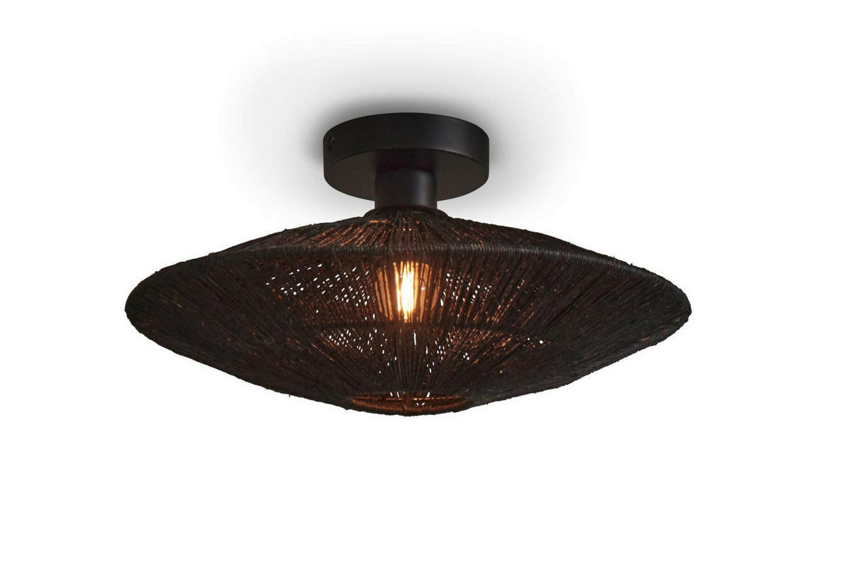 DECKENLEUCHTE    40/40/12 cm  - Schwarz, Trend (40/40/12cm) - Good & Mojo