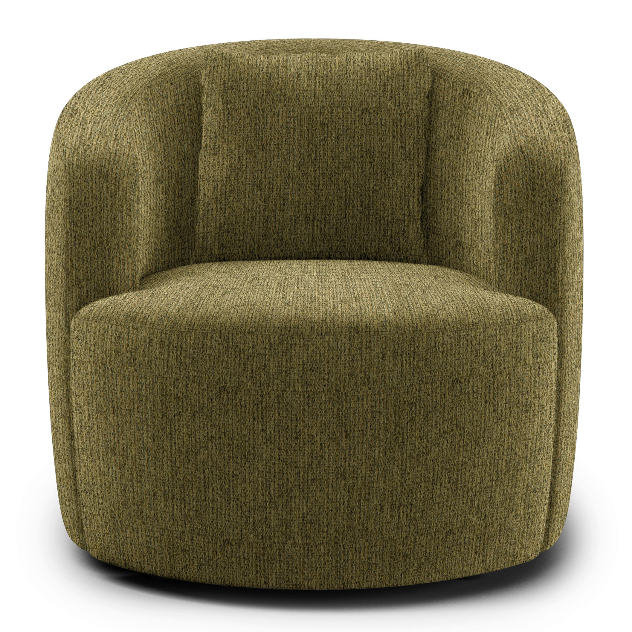 COCKTAILSESSEL in Chenille Olivgrün  - Schwarz/Olivgrün, Design, Kunststoff/Textil (81/74/81cm) - Livetastic